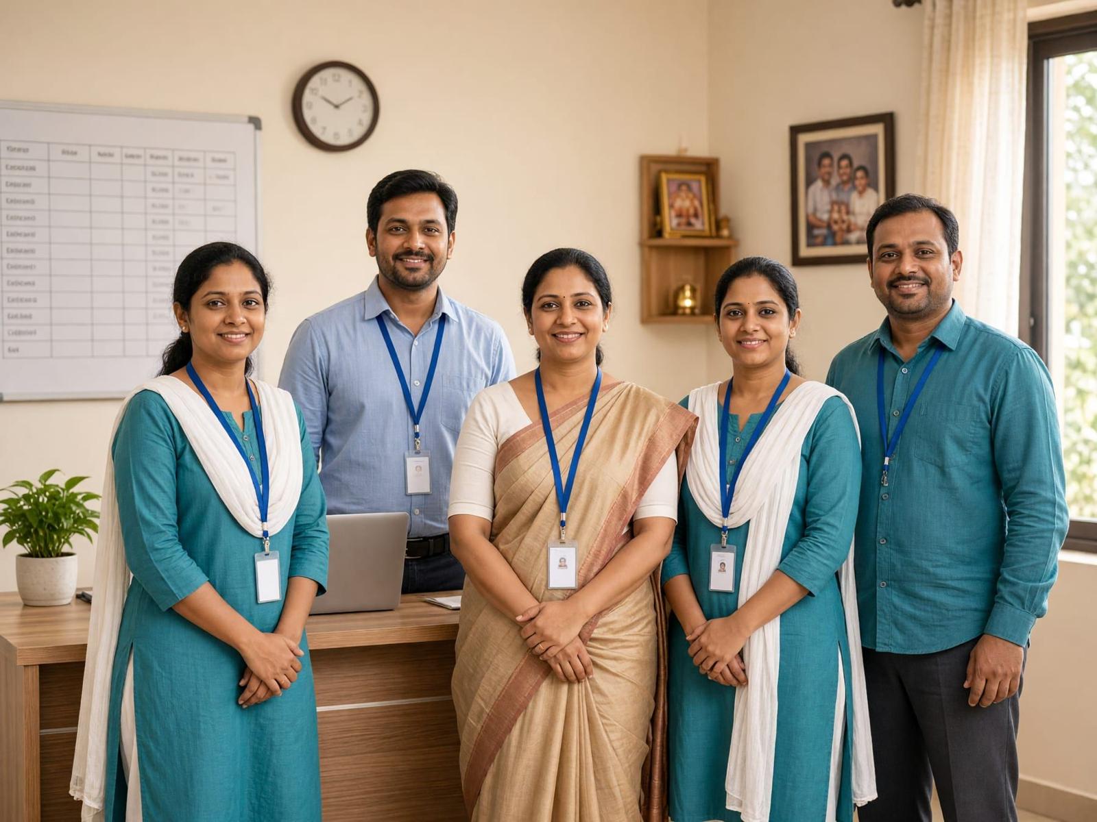 The Shiva Kaartikeya Homecare coordination team in Hyderabad